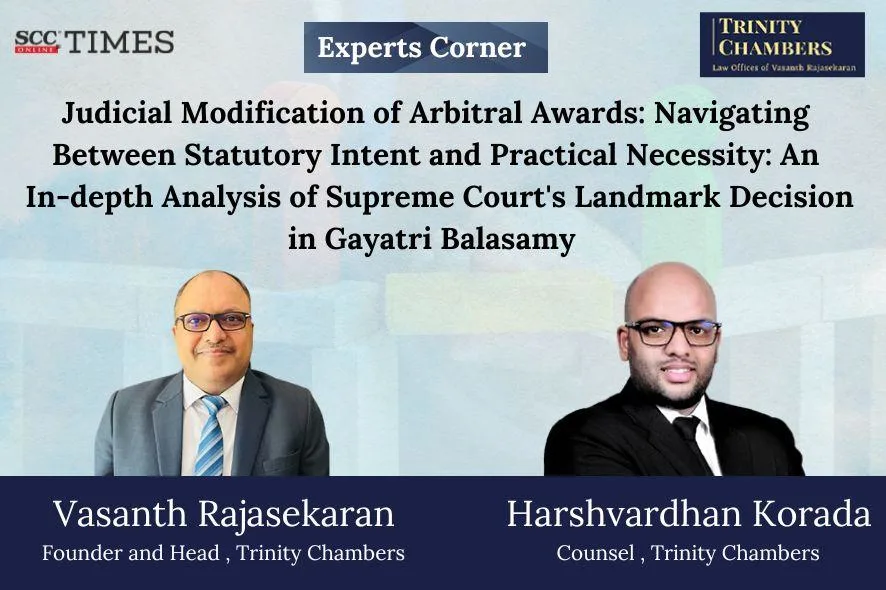 judicial modification of arbitral awards in India