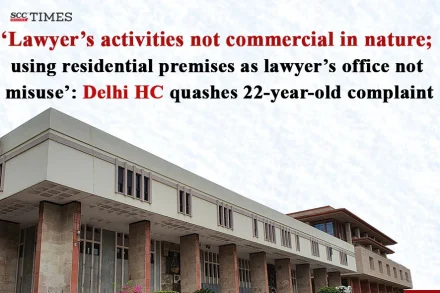 Using residential premises as lawyer’s office not misuse