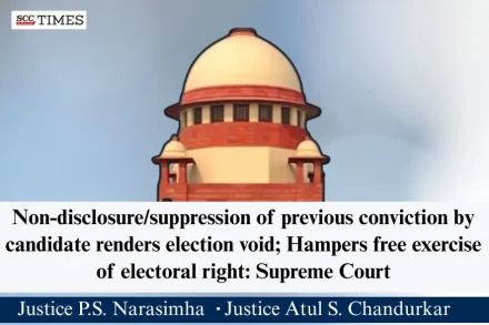 suppression of criminal antecedents by election candidate